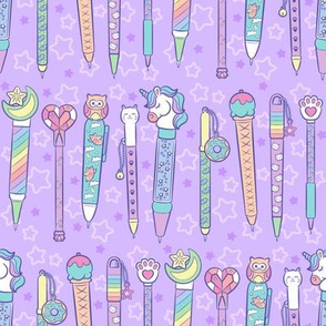 Kawaii Pens! Purple