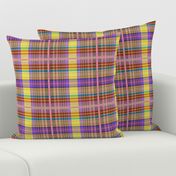 Berman's Tartan - royal purple, pink, lemon