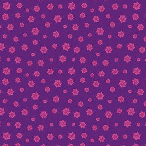 pink flower on purple by rysunki_malunki