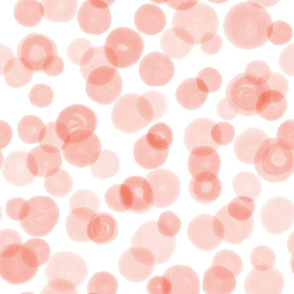 Watercolor Dots Red Pink