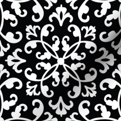 Contessa Damask - Black