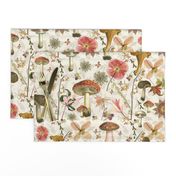 Mushroom Garden linen