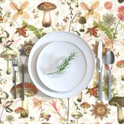 Mushroom Garden linen