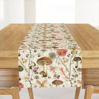 Mushroom Garden linen