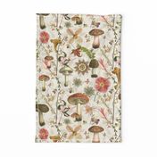 Mushroom Garden linen