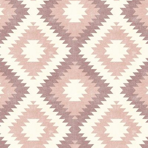 (small scale) aztec neutrals - rose and mauve - home decor - LAD19BS