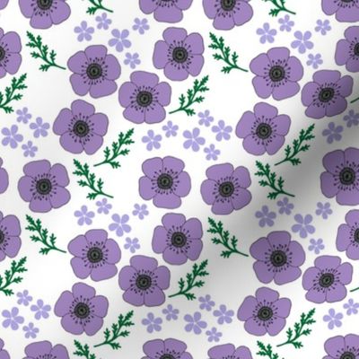 Lilac vintage style poppies (small)