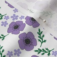Lilac vintage style poppies (small)