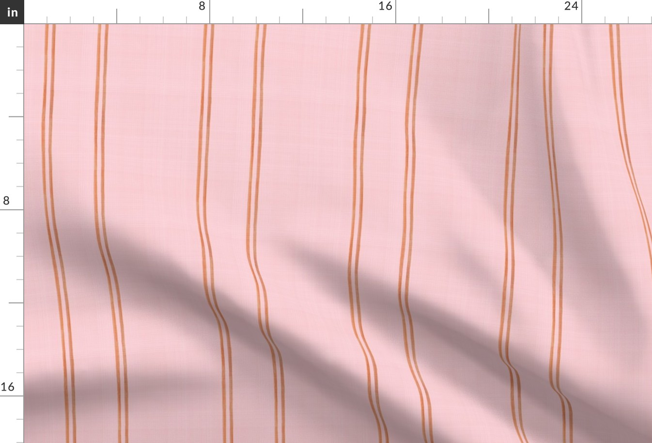 Watercolor double stripes pink and orange
