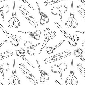 Craft Scissors // Black and White