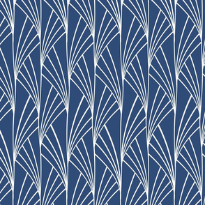 Neo art deco blue navy