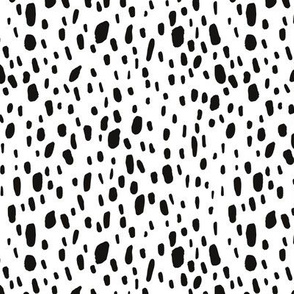 Blotty Dotty Confetti Spots in Black + White