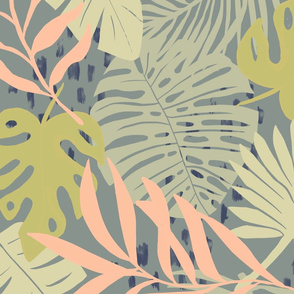 Tropical Garden-navy