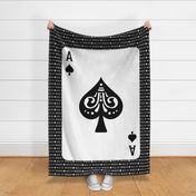 Ace of Spades Minky Blanket 54 x 72 inches