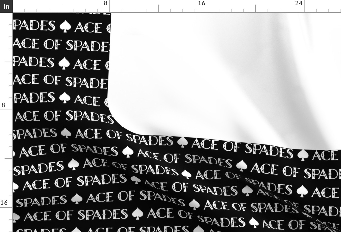 Ace of Spades Minky Blanket 54 x 72 inches