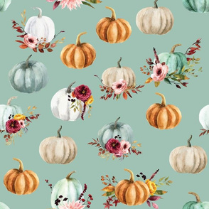 floral pumpkins on 138-9