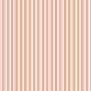 Vintage Candy Stripes- Tri Burnt Peach Rosey
