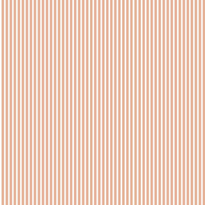 Vintage Candy Stripes-Burnt Peach White