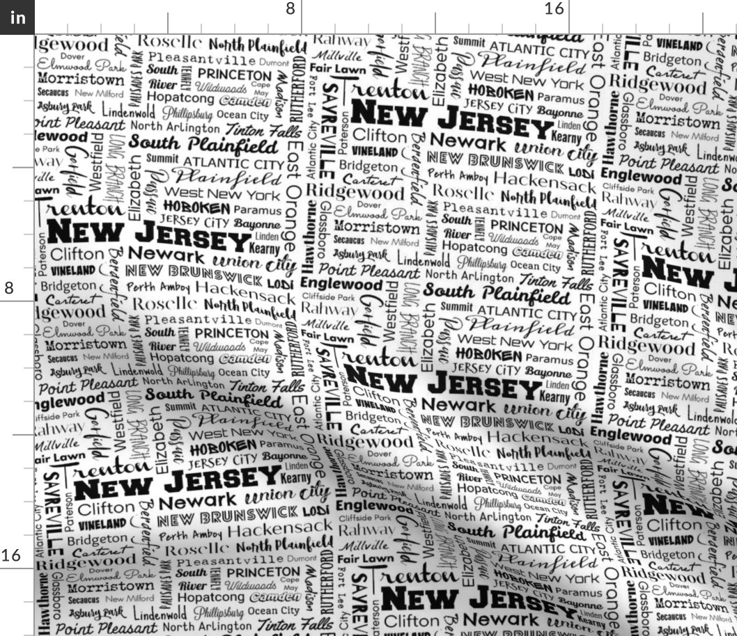 New Jersey cities, white