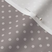 mini polka dot seal grey pink