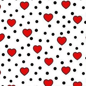 Red Hearts Fabric, Wallpaper and Home Decor | Spoonflower