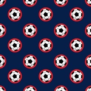 Soccer ball (Navy and Red)