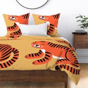 Giant Tiger Baby Blanket | DIY Cut and sew whole cloth quilt 