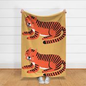 Giant Tiger Baby Blanket | DIY Cut and sew whole cloth quilt 