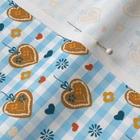 Oktoberfest Gingerbread Hearts - Small Scale
