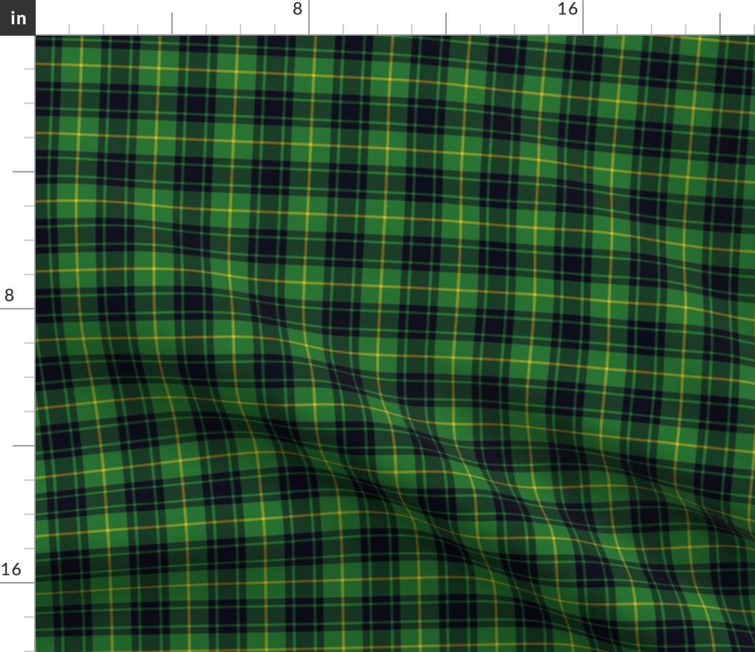 MacArthur tartan , 2" green and black, 1842 Sobieski Stuarts
