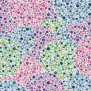 half-size blank Ishihara dots in Synergy0011 colors