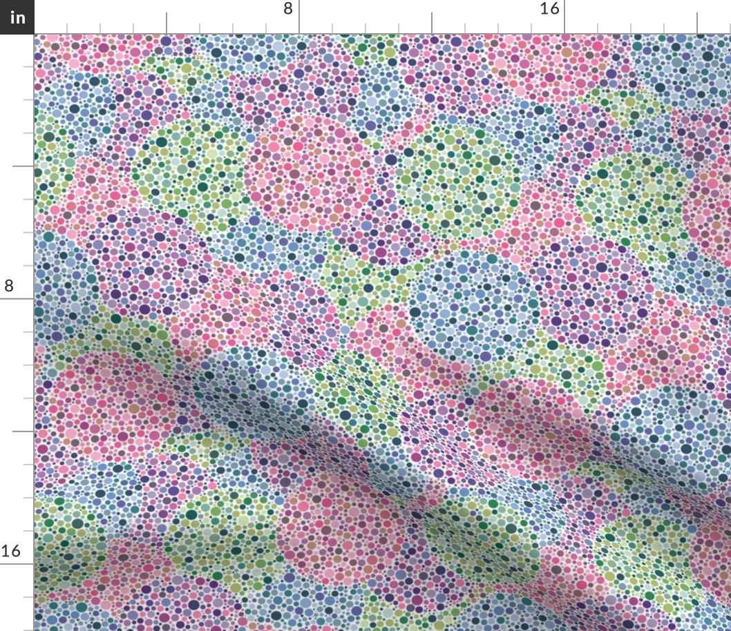 half-size blank Ishihara dots in Synergy0011 colors