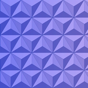 Spaceship Triangles Pink Purple Large