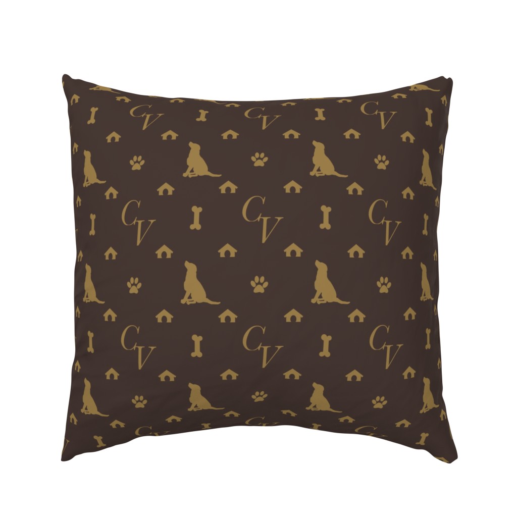  Louis Luxury Dog Attire Monogram Pattern