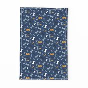 Throw Me A Bone M+M Navy Blue by Friztin