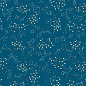 Starry Vine gray blue and beige 2050-45