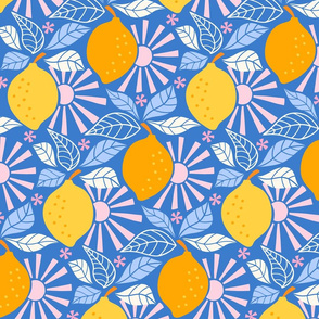 sunny lemons/blue/large