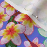 Frangipani Festival - mauve blue, medium 