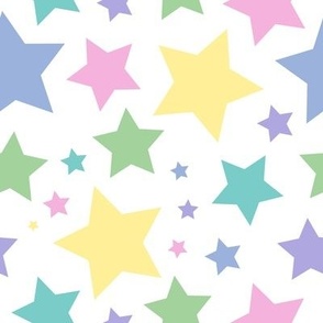 Pastel stars (large)