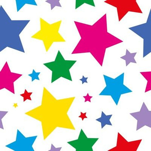 Bright rainbow stars (large)