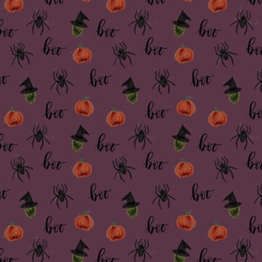small 78-15 pumpkins spiders witches boo