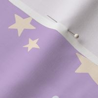 Moon and stars lilac