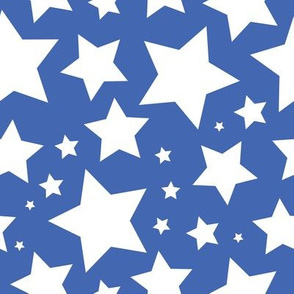 White stars on blue (large)