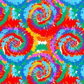 SMALL tie dye fabric -tie dye, hippie, hippy, trippy, trendy, dye, tie dyed fabric, tie dye swirl -rainbow