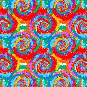 TINY tie dye fabric -tie dye, hippie, hippy, trippy, trendy, dye, tie dyed fabric, tie dye swirl -rainbow
