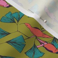 Humming Bird Collection (Pink and Olive Green)