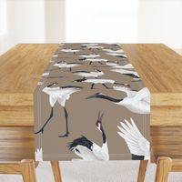 Japanese Cranes - Large - Light Teal Gray