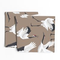 Japanese Cranes - Large - Light Teal Gray