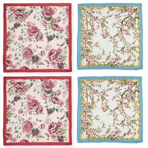 dolce-et-gabbana-floral-print-scarfes peonies and apple blossoms