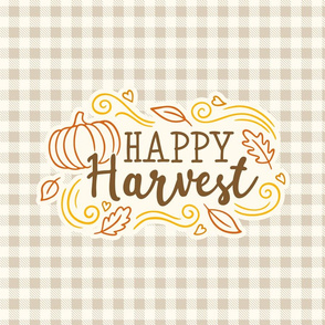 Happy Harvest 18" Square Cushion / Lovey